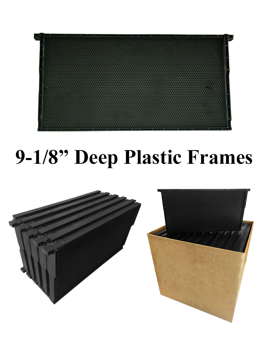 Deep Plastic Frame - Black, Double Waxed – TheValleyHive