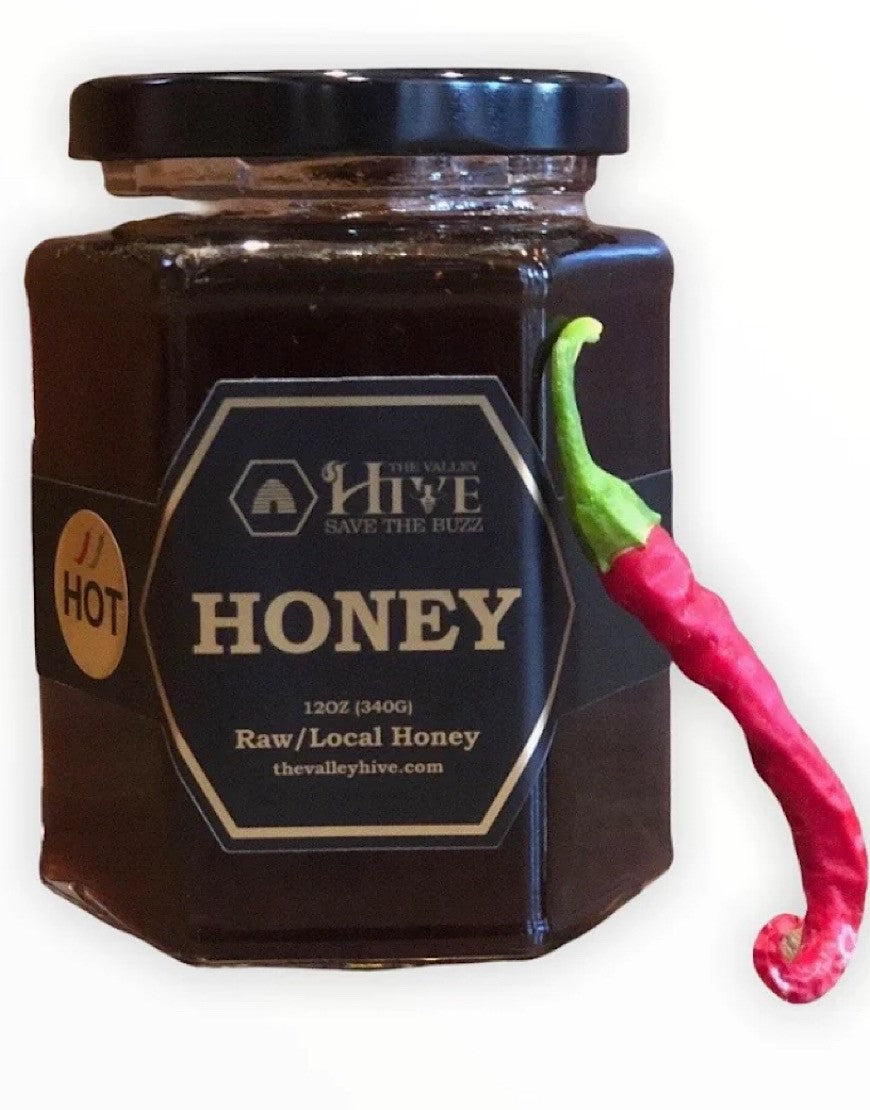 Honey, 12oz Hot Honey infused with Jalapeno & Red Chili Pepper